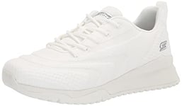 SKECHERS Women's BOBS Squad 3 Color Swatch Sneaker, Off White Engineered Knit, 3 UK