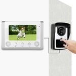 7inch Wired Video Intercom Doorbell IR Camera Monitor Door Phone 110-240V BST