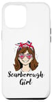 Coque pour iPhone 15 Plus Scarborough Girl, Scarborough Women, drapeau britannique UK