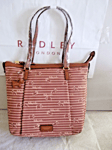 Radley stripe shoulder Responsible’ Large Ziptop Tote Bag BNWT *RRP £135*