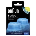 Braun Cartridges Clean & Renew For Razor Series 3 5 7 5301 5302 5648 Freeglider