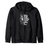 Don't Ever Mistake My Silence For Ignorance - Wolf Lover Zip Hoodie