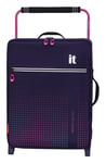 IT Luggage Worlds Lightest 2 Wheel Cabin Suitcase Purple Small