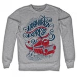 Hybris All Aboard The Hogwarts Express Sweatshirt (Heather-Grey,XXL)