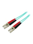 7m OM3 LC to LC Multimode Duplex Fiber Optic Patch Cable - patch cable - 7 m - aqua