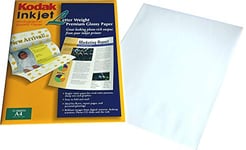 Kodak Premium Glossy Photo Paper for Inkjet Printer, Ideal for Catalogs, Presentations, Wishing Letters, 15 Sheets A4 Format 21 x 29.7 cm