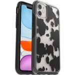 OtterBox Symmetry Clear Case for iPhone 11, Shockproof, Drop proof, Protective Thin Case, 3x Tested to Military Standard, Antimicrobial Protection, Cow Print
