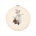 Clas Ohlson Broderikit blomsterarrangemang, 21 cm