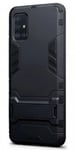Mobilskal Samsung Galaxy A71 Armour Svart med Ställ