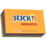 Notisblock 76x127 100 Blad 6 Pack Sorterat Neon