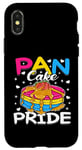 Coque pour iPhone X/XS Pansexual Pride Funny Pan Cake (gâteau à la casserole)