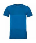 Asics FuzeX Mens Blue Seamless T-Shirt - Size Large