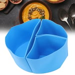 (Blue)Silicone Cook Pot Divider Food Grade Silicone Slow Cooker Liner TD