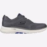 Skechers Go Walk 6 Avalo Mens Casual Workout Fitness Gym Trainers Grey
