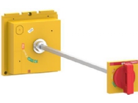 SCHNEIDER ELECTRIC Förlängt vridbart handtag, ComPacT NSX 400/630, rött handtag på gul front, axellängd 209 till 600 mm, IP55