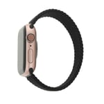 Elastiskt band XS för Apple Watch 42/44/45/49 mm längd 135 mm Svart
