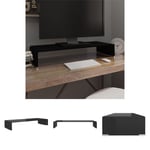 The Living Store TV-bord glas svart 80x30x13 cm -  TV-bänkar