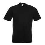Fruit of the Loom Valueweight Crew Neck T Svart bomull 3XL Herr