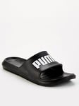 Puma Mens Divecat V2 Lite Slides - Black/white, Black/White, Size 9, Men