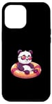 Coque pour iPhone 14 Pro Max Bande dessinée Panda mignon en vacances d'été