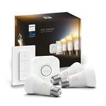 Philips Kit de démarrage Hue White Ambiance 3 ampoules E27 + pont + télécommande