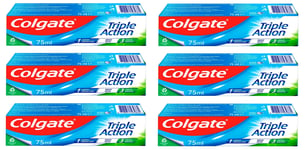 Colgate Toothpaste Triple Action Original Mint 75ml x 6