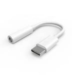 iPhone 15/16 USB-C till 3.5mm Adapter - VIT vit