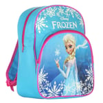 Girls Blue Pink Disney Frozen Character Backpack School Rucksack [710420]