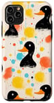 Coque pour iPhone 11 Pro Max Canards peinture abstraite en plein air pingouin