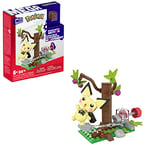 MEGA Pokémon Coffret Construction La Cueillette De Pichu avec 1 Figurine Articulée Pichu, Personnage en Mouvement, 84 Pièces, Jouet Enfant, A Partir De 7 Ans, HPB59