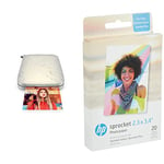 HP Sprocket Select Portable Instant Photo Printer for Android and iOS devices (Eclipse) Prints on 2.3x3.4” Sticky-Backed Zink Photo & 2FR23A 2.3 x 3.4 Premium Zink Photo Paper (20 Sheets)