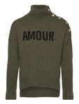 Polo Neck Sweater Or Jumper Tops T-shirts Turtleneck Khaki Green Zadig & Voltaire Kids