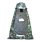 ZXGQF Camping Instant Pop Up Tent, Shower Privacy Toilet Tent Outdoor Backpack Shelter Canopy Lightweight and Sturdy, for Camping and Beach, Foldable with Carry Bag (camouflage,1.2m*1.2m*1.9m)
