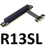 45cm R13SL Convertisseur de câble d'extension PCI-E x16 x1, pcie 1x à 16x, pour ordinateur de jeu gtx 1080 ti Nipseyteko