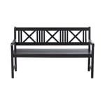 Cinas - Rosenborg Trädgårdsbänk 3 personer 150x59 cm Matt Svart
