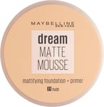 Maybelline Dream Matte Mousse 021 Nude 18ml 18 ml (Pack of 1), 