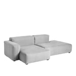 Mags Soft Low 2,5 Seater Combination 3 Left - Light Grey Stitching - Cat.6 - Sense Black
