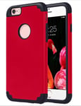 NOLOGO For IPhone XR Case,with IPhone XS MAX Case Hard PC Back Flexible Bumper With Shockproof Air Cushion Case Silicone Anti-Scratch (Color : Black+red, Size : XS MAX)