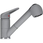 Franke Kitchen Sink tap with Pull-Out spout Made of Granite Prince II-Stone Grey 115.0470.670