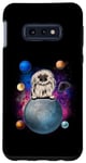 Coque pour Galaxy S10e Pekingese On The Moon Galaxy Funny Dog In Space Puppy Lover