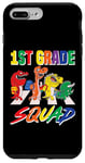 Coque pour iPhone 7 Plus/8 Plus 1st Grade Squad Funny T Rex Dinosaur Back To School Sac à dos