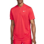 Nike NIKE Court Dri FIT Blade Solid Polo Red Mens (XL)