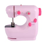 Healifty Mini Sewing Machine Small Portable 2-Speed Electric Crafting Mending Machine with Foot Pedal LED Light Easy to Use for Beginners