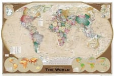 Empire Poster Carte du Monde 317681 Tripel Projection 91,5 x 61 cm