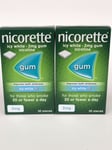 Nicorette Icy White, Fresh-mint Nicotine Gum, 30 Pieces, 2 mg - Bundle of 3