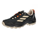 adidas Women's Terrex Eastrail Gore-TEX Hiking Sneaker, core Black/Wonder Beige/semi Impact Orange, 8.5 UK