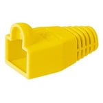Böjskydd till RJ45-kontakter, 10-pack, gult/orange