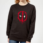 Marvel Deadpool Splat Face Women's Sweatshirt - Black - M - Black