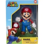 Figurine - JAKKS PACIFIC - Super Mario Bros : Mario + Toad - 10 cm