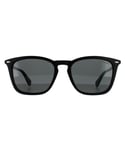 Polaroid Lightweight Square Unisex Matte Grey Polarized Sunglasses - Black, Size: 52x19x145mm - Size 52x19x145mm
